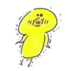 ふるえるひよこのイラスト