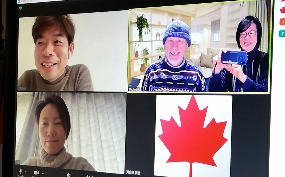 オンライン英会話レッスン風景