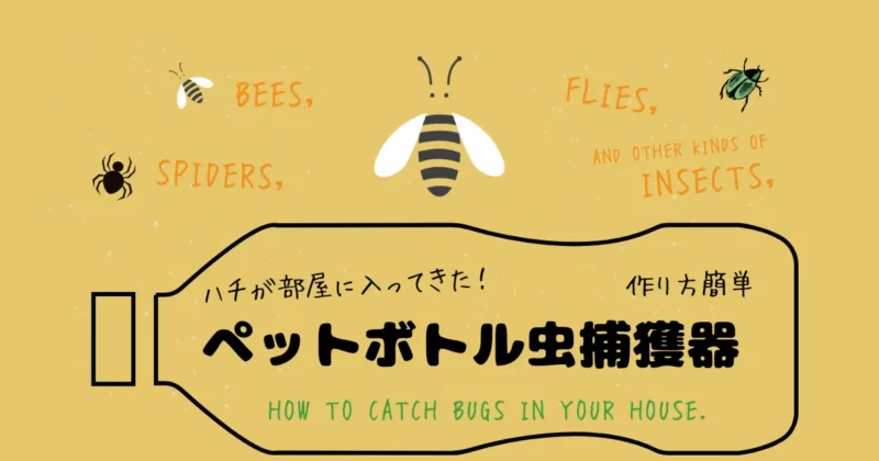 ペットボトル虫捕獲器のイラスト